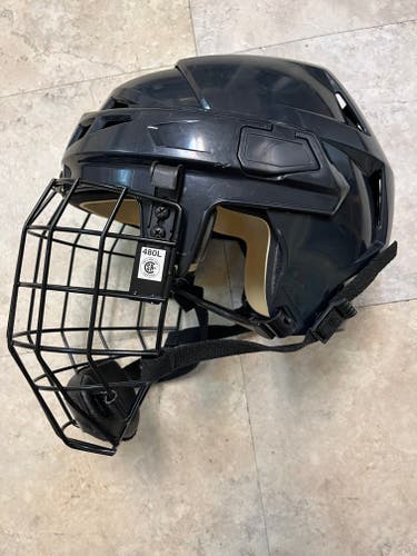CCM V08 Pro Stock Helmet Navy Blue Size Large (Used)