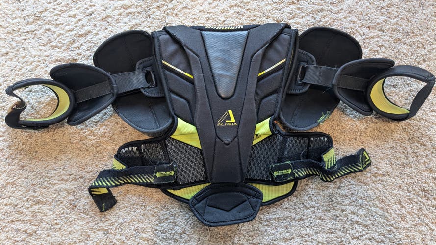Used Large Junior Warrior Alpha DX Shoulder Pads