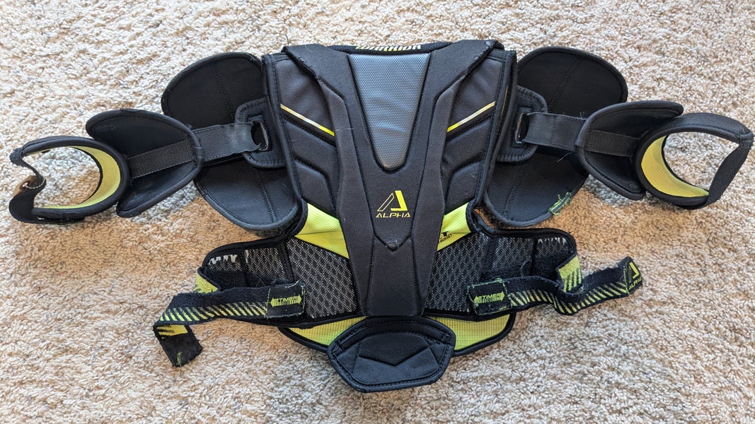 Used Large Junior Warrior Alpha DX Shoulder Pads