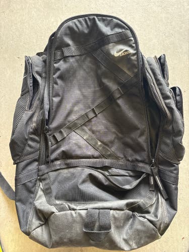 Nike Lacrosse Gear Bag shoulder pack - 1 season of use. Black, clean, no smells, non smoking