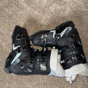 Mondo 26 & 26.5 Women's Salomon All Mountain S/Pro 80 Ski Boots Soft Flex (Used)