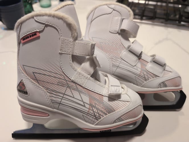 NEW JACKSON Softec Tri-Grip White pink girls Skates – Youth size 1