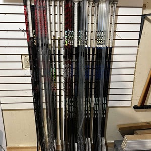 New and Used CCM and BAUER Left hand hockey sticks