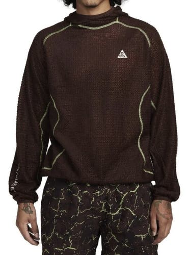 Nike ACG Wolf Lichen Mid-Layer Top Hoodie Earth Brown DV9426-227 Men’s Large NWT