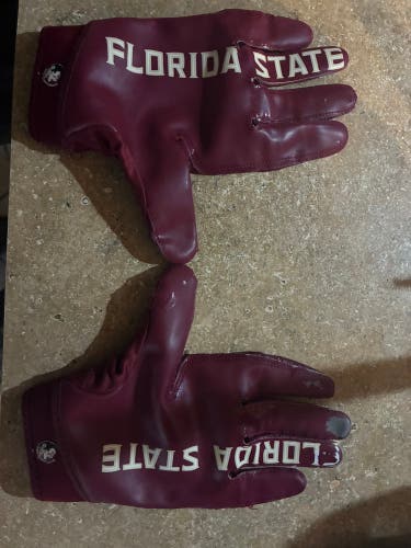 Florida State University Nike Football Gloves (Used)