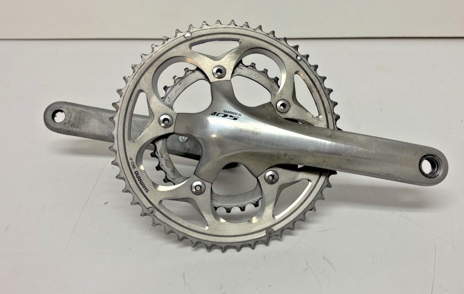 Shimano 105 FC-5750 172.5mm 50/34 Silver Aluminum Road Bike Double Crankset