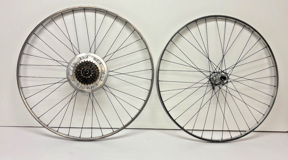 Vintage 1980s Weinmann 5-Spd 36-Steel Spoke Aluminum 700C Wheelset Maillard Hubs