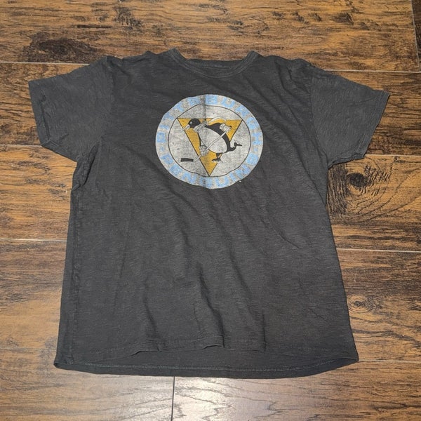 Pittsburgh Penguins NHL Hockey 47 Brand Short Sleeve Women's Retro Logo Tee Sz M