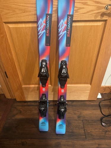 Kid's All Mountain 110 cm Salomon QST Skis With Bindings (Used)
