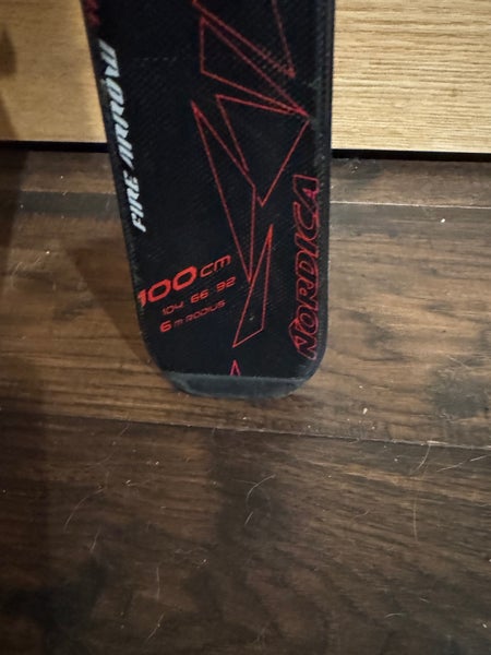 2020 All Mountain 100 cm Nordica FireArrow Team Skis With Bindings (Used)