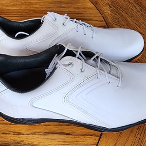 NEW FootJoy HydroLite Golf Shoes Waterproof Leather SoftSpikes 50017 Size 10 M
