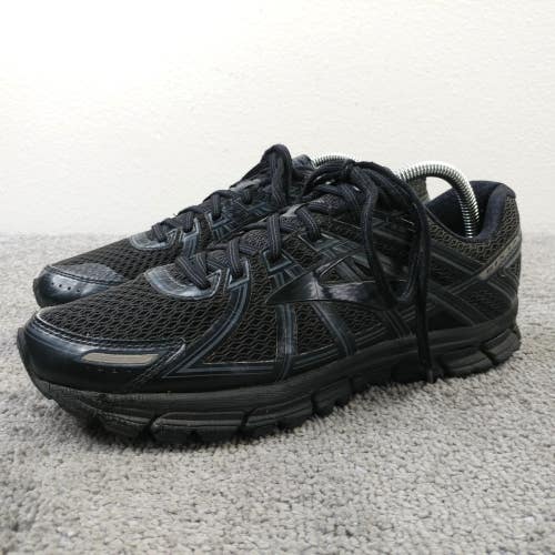 Brooks Adrenaline GTS 17 Mens Size 9 Running Shoes Black Sneakers Low Top