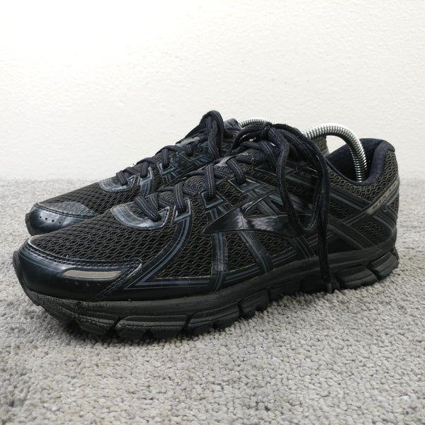 Brooks Adrenaline GTS 17 Mens Size 9 Running Shoes Black Sneakers Low Top