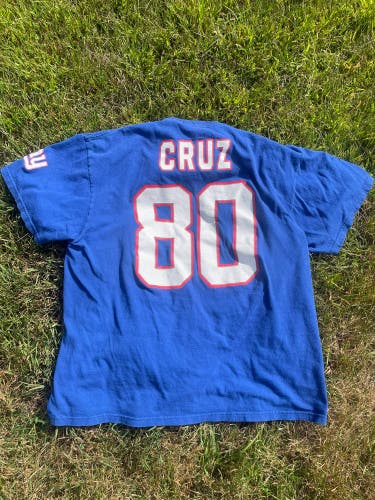 Victor Cruz UMass NY Giants jersey shirt XL