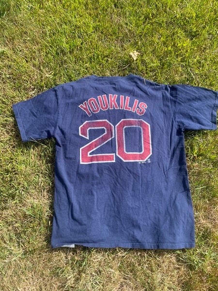 Kevin Youkilis Boston Red Sox Jersey t shirt large Blue