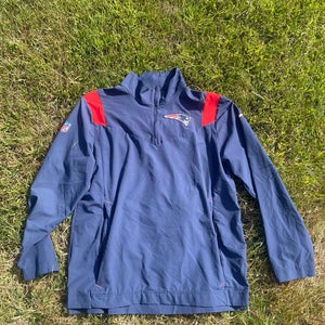 New England Patriots pull over 3/4 zip windbreaker