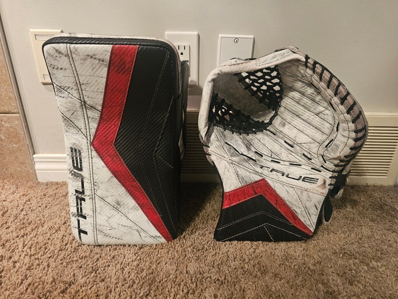 Custom True Catalyst PX3 Regular Pro Stock Glove and Blocker (Used)