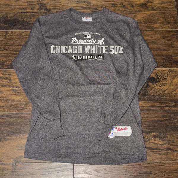 Chicago White Sox MLB Authentic Collection Majestic On Field Long Sleeve Sz Sm