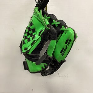 Used Franklin READY TO PLAY BB/SB Glove RH Throw Black And Green 9 1/2" 11851-S000037401