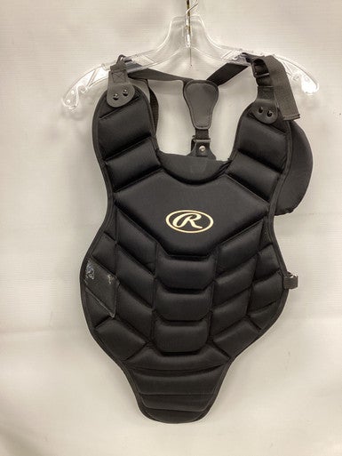 Used Rawlings YOUTH CHEST Catchers Chest Protector Black Youth 11851-S000037449