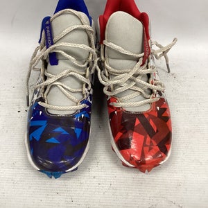 Used Under Armour Jr FB Cleats White/Red/Navy Junior 06 11851-S000037460