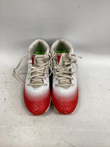 Used Under Armour Jr FB Cleats Red Junior 04.5 11851-S000037471