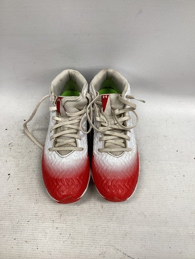 Used Under Armour Jr FB Cleats Red Junior 04.5 11851-S000037471