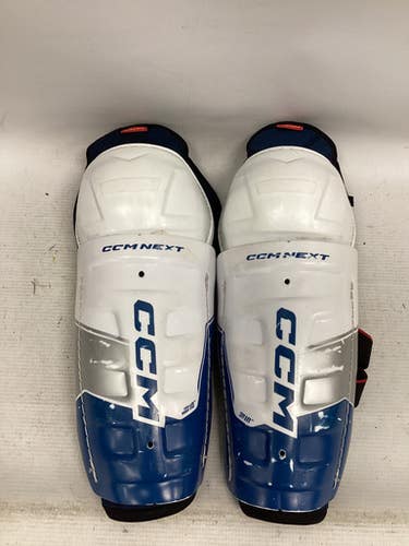 Used CCM NEXT Junior Shin Guards White 10" 11851-S000037345