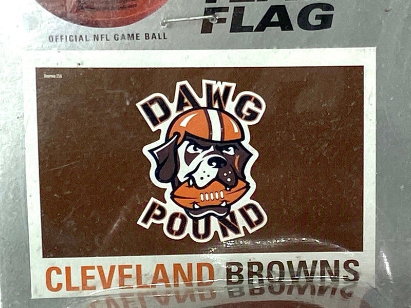 Cleveland Browns Vintage 1999 NFL 3'x5' NOS Polyester Dawg Pound Flag (New)