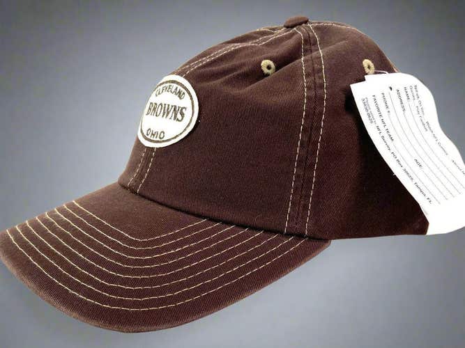 Cleveland Browns Vintage NFL Late '90's Unstructured Brown NOS Cap (New)