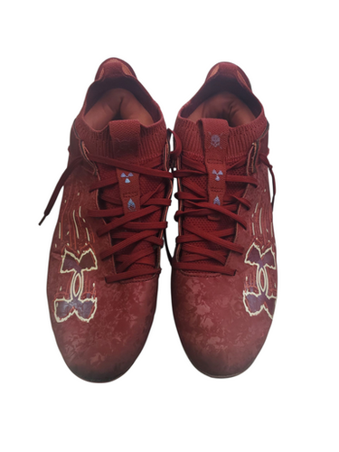 Used Under Armour Adult FB Cleats Maroon Senior 10.5 11863-S000023740