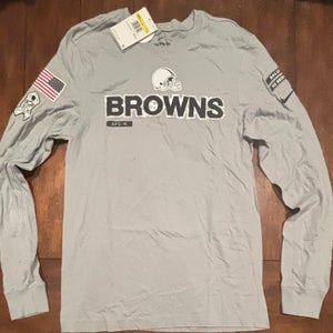 Cleveland Browns 2024 Nike Salute to Service Adult Small, Long Sleeved NWT