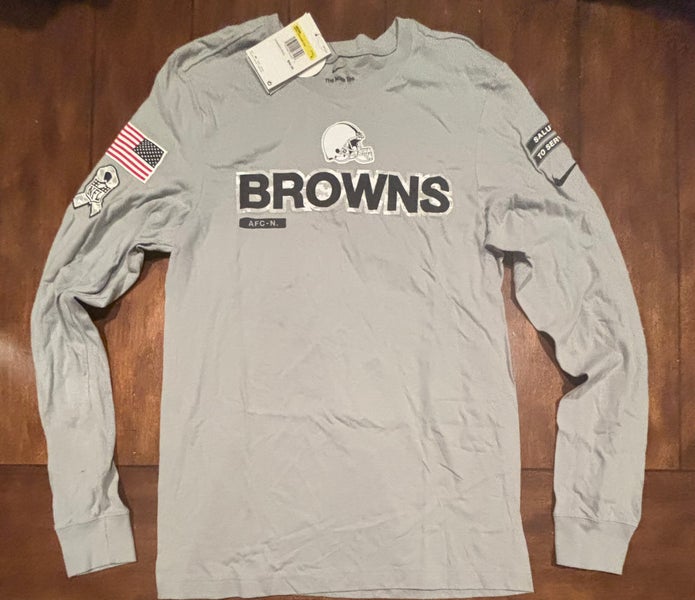 Cleveland Browns 2024 Nike Salute to Service Adult Small, Long Sleeved NWT