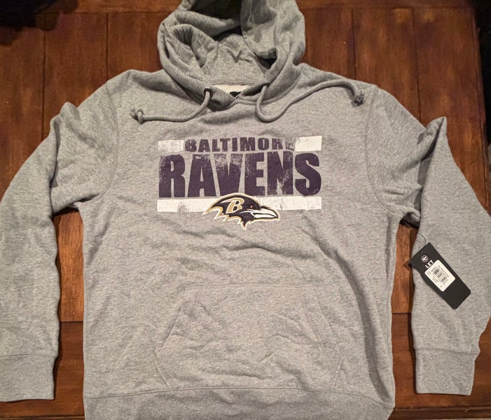 Baltimore Ravens Brand 47 Gray Hoodie Adult  XL NWT MSRP $75