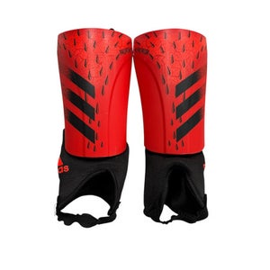 Used Adidas Soccer Shin Guards Junior Red MD 11406-S000106686