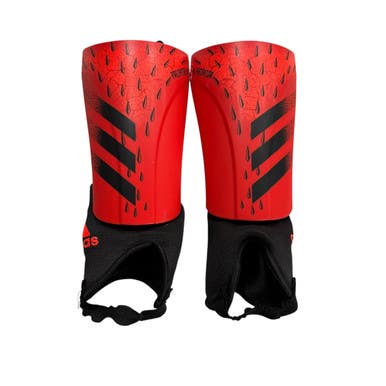 Used Adidas Soccer Shin Guards Junior Red MD 11406-S000106686