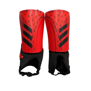 Used Adidas Soccer Shin Guards Junior Red MD 11406-S000106686