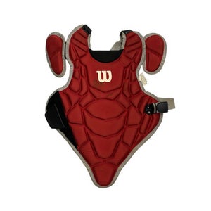 Used Wilson EZ GEAR Catchers Chest Protector Red T-Ball 11406-S000106640
