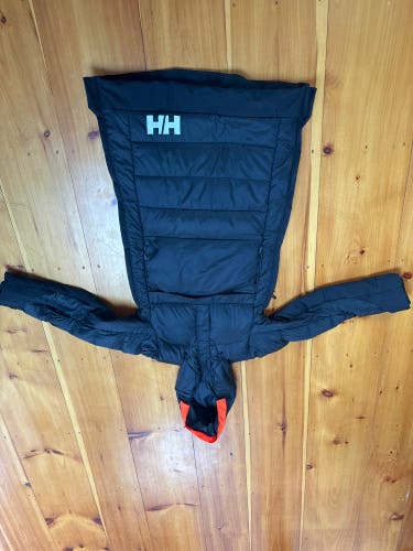 Black Adult Unisex XXS Helly Hansen Jacket (Used) Race Day Full Length Puffer Jacket. 800