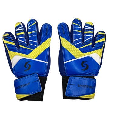 Used SPORTOUT GOALIE GLOVES Soccer Goalie Gloves Royal Blue 3 11760-S000081742