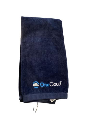 Used ONE CLOUD GOLF TOWEL Golf Accessory Navy Blue 11884-S000052144