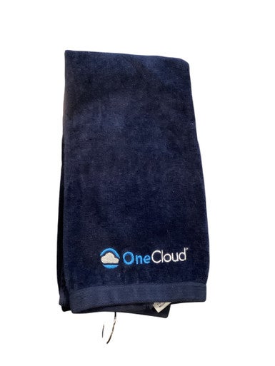 Used ONE CLOUD GOLF TOWEL Golf Accessory Navy Blue 11884-S000052144