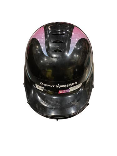 Used RIP-IT BATTING HELMET Batting Helmet w/Mask Black SM 11884-S000052042