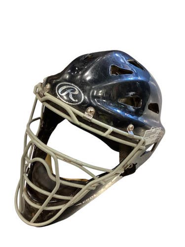Used Rawlings NAVY HELMET Catchers Helmet w/Mask Navy Blue LG 11884-S000051938