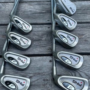 Men's Ping i3 + Right Handed Iron Set Stiff Flex 9 Pieces Steel Shaft (Used)