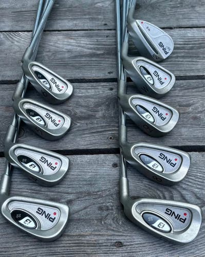 Men's Ping i3 + Right Handed Iron Set Stiff Flex 9 Pieces Steel Shaft (Used)