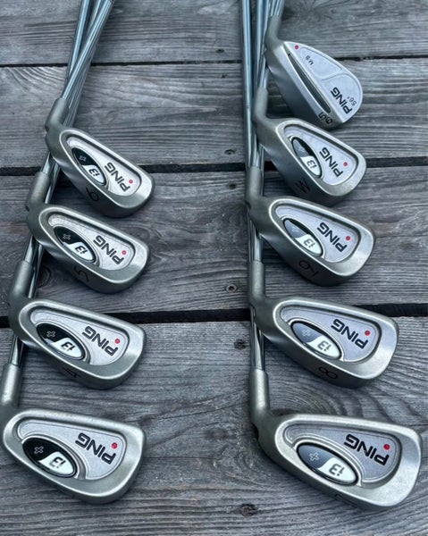 Men's Ping i3 + Right Handed Iron Set Stiff Flex 9 Pieces Steel Shaft (Used)
