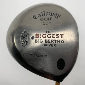 Callaway Biggest Big Bertha Driver 10* ProForce 75 Gold Stiff Graphite Mens RH