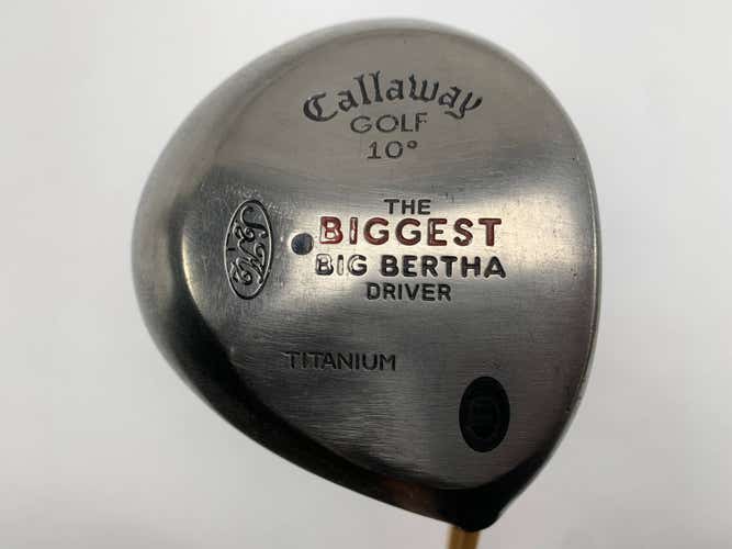 Callaway Biggest Big Bertha Driver 10* ProForce 75 Gold Stiff Graphite Mens RH