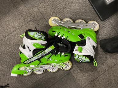 Used SCALE SPORTS Senior Rec Fitness Skates Green Adjustable 11614-S000221022